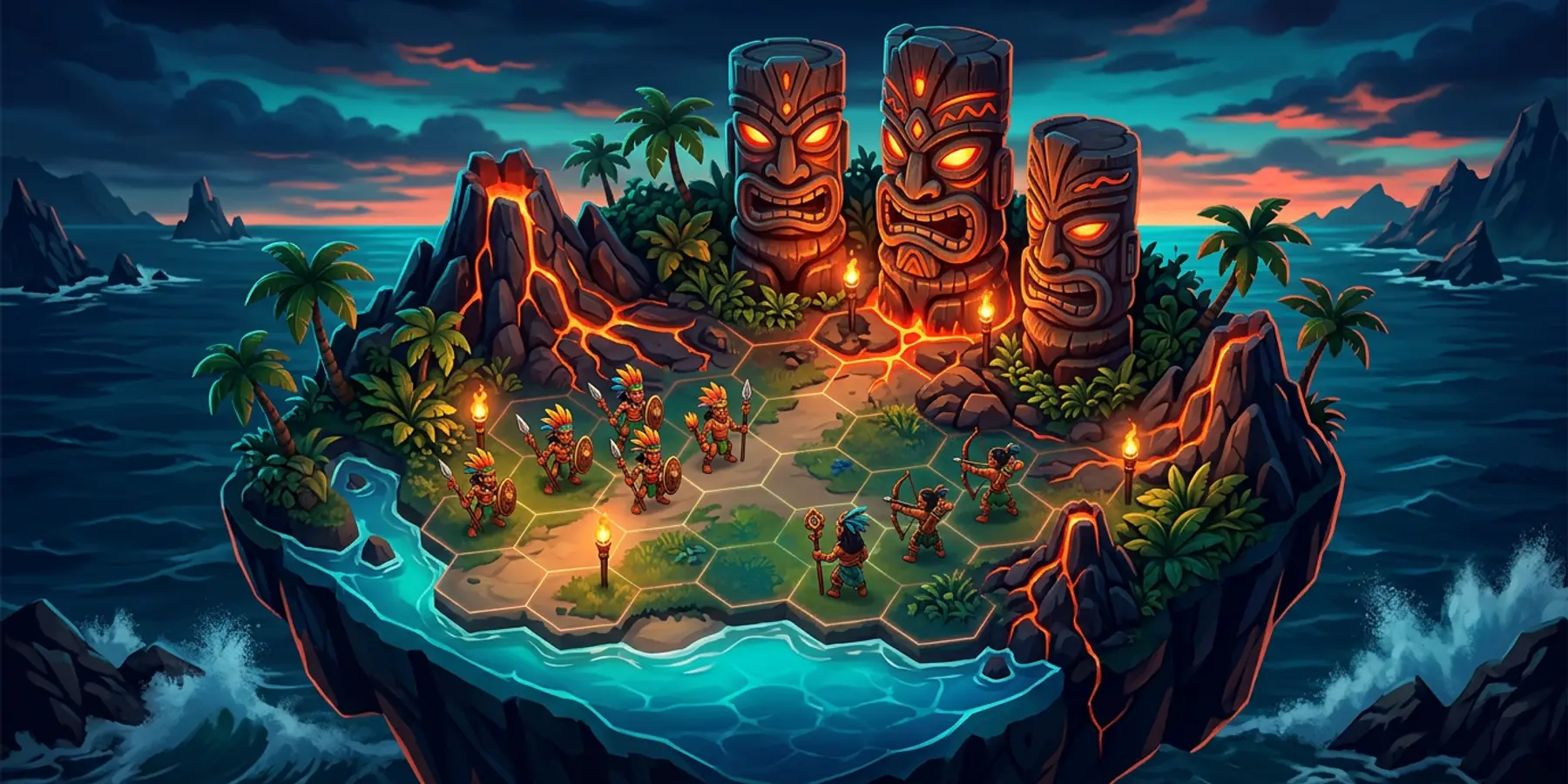 Tiki Tactics key art
